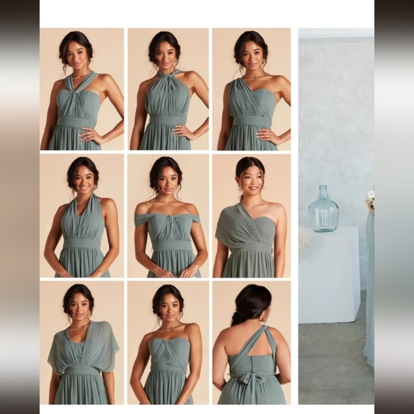 Birdy Grey Dresses & Skirts - Birdy Grey Women's Grace Formal Gown Convertible Dusty Blue Size 3XLarge NWT